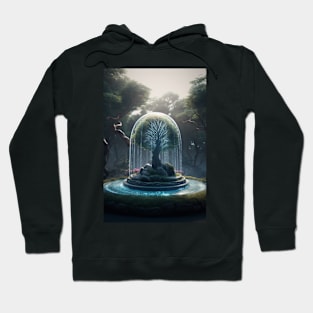 Tranquil Garden of Trees Hoodie